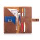 Эргономический дизайнерский кожаный тревел-кейс рыжого цвета, коллекция "Let's Go Travel"