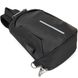 Эргономичный рюкзак через плечо с кодовым замком текстильный Vintage 20553 Черный