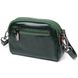 Кожаная женская сумка с глянцевой поверхностью Vintage 22420 Зеленый