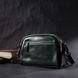 Шкіряна жіноча сумка з глянсовою поверхнею з Vintage 22420 Зелений