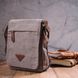 Практична вертикальна чоловіча сумка з текстилю 21266 Vintage Сіра