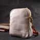 Стильная сумка трапеция для женщин из натуральной кожи Vintage 22270 Белая