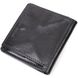 Стильное портмоне с накладной монетницей из натуральной кожи GRANDE PELLE 11643 Черный