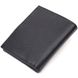 Місткий вертикальний невеликий шкіряний гаманець KARYA 21384 Чорний