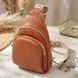 Женская кожаная сумка слинг Vintage 22938 Коричневый