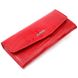 Женский кошелек с клапаном из фактурной кожи KARYA 21105 Красный