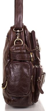 Добротный кожаный рюкзак ETERNO ET1016-10, Коричневый