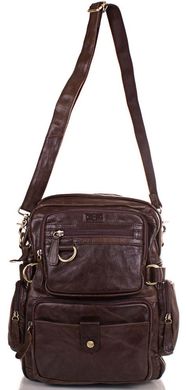 Добротный кожаный рюкзак ETERNO ET1016-10, Коричневый