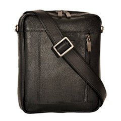 Чоловіча сумка чорна Borsa Leather 104521-black