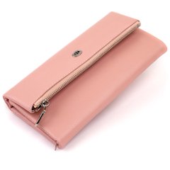 Клатч конверт с карманом для мобильного кожаный женский ST Leather 19271 Розовый