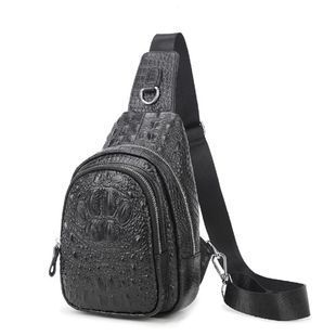 Сумка-слинг с оригинальным тиснением Tiding Bag CR-A25F-1012A Черный