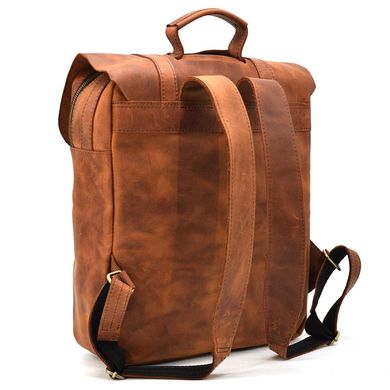 Сумка рюкзак для ноутбука из лошадиной кожи TARWA RB-3420-3md Коньячный