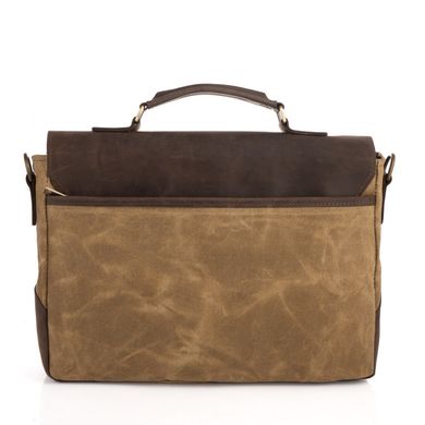 Мужская сумка-портфель водостойкий канвас и кожа RSw-3960-3md TARWA