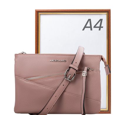Жіноча сумка-клатч з якісного шкірозамінника AMELIE GALANTI (АМЕЛИ Галант) A991403-pink Рожевий