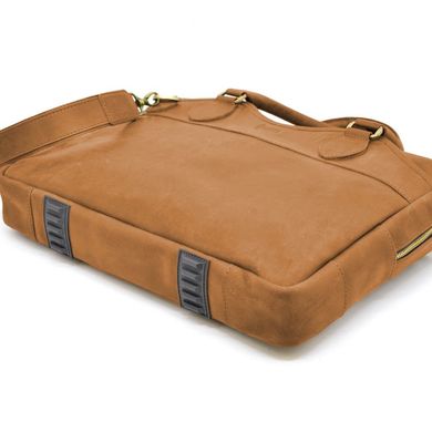 Мужская сумка для ноутбука и документов А4 Crazy Horse RB-8839-4lx TARWA Коньячный