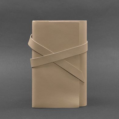 Жіночий шкіряний блокнот (Софт-бук) 1.0 Світло-бежевий Blanknote BN-SB-1-st-light-beige