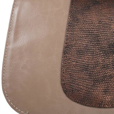 Жіноча шкіряна сумка LASKARA (Ласкарєв) LK-DD217-tauhe-bronze Сірий