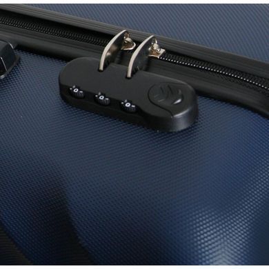 Чемодан пластиковый маленький Chicago 20" Vip Collection синяя CGO.20.Navy