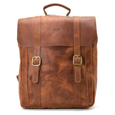 Сумка рюкзак для ноутбука з кінської шкіри TARWA RB-3420-3md Коньячний