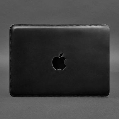 Натуральный кожаный чехол для MacBook Pro 13'' Черный Blanknote BN-GC-7-g-kr