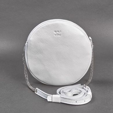 Жіноча шкіряна міні-сумка Bubble біла флотар Blanknote TW-Babl-white-flo