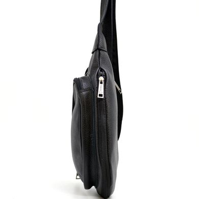 Міні-рюкзак з натуральної шкіри на одне плече FA-3026-3md TARWA Чорний