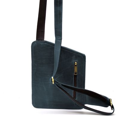 Шкіряний слінг рюкзак на одне плече TARWA RK-232-3md Синій