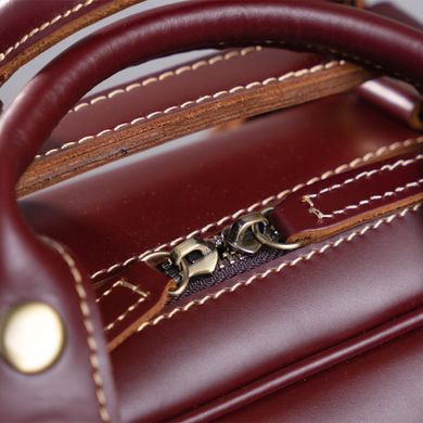 Дорожная сумка-портфель Vintage sale_14776 Бордовая - Уценка
