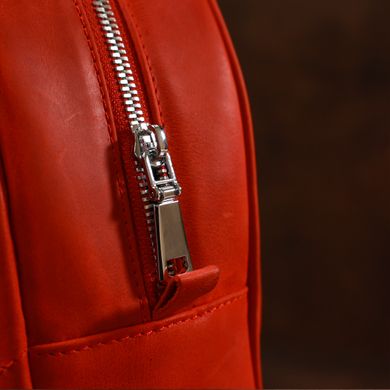 Кожаный винтажный женский рюкзак Shvigel 16327 Красный