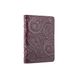 Дизайнерська фіолетова обкладинка-органайзер для ID паспорта та інших документів з глянсової шкіри