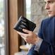 Портмоне CROCODILE LEATHER 18004 з натуральної шкіри крокодила Чорне