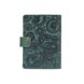 Шкіряне портмоне для паспорта / ID документів HiArt PB-03S / 1 Shabby Alga "Mehendi Art"