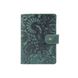 Кожаное портмоне для паспорта / ID документов HiArt PB-03S/1 Shabby Alga "Mehendi Art"
