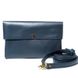 Натуральный кожаный клатч со съемной шлейкой синий Blanknote TW-Clatch-blue-ksr
