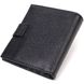 Красивый мужской бумажник из натуральной зернистой кожи CANPELLINI 21730 Черный
