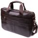 Удобная деловая сумка для ноутбука из натуральной кожи Vintage sale_15053 Коричневый