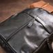 Вертикальний тонкий рюкзак жіночий закруглений із шкірзамінника Vintage sale_14932 Чорний