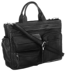 Кожаная сумка, портфель для ноутбука 15,6 дюймов Always Wild черная