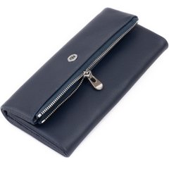 Клатч конверт з кишенею для мобільного шкіряний жіночий ST Leather 19272 Синій