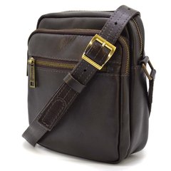 Чоловіча шкіряна сумка через плече GC-8086-3md TARWAТемно-коричневий