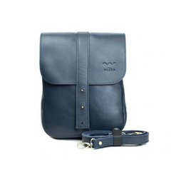Чоловіча шкіряна сумка Mini Bag синя Blanknote TW-Mini-bag-m-blue-ksr