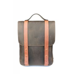 Натуральний шкіряний рюкзак 13" коричнево-коньячний вінтажний Blanknote TW-BagBack-13-brw-kon-crz