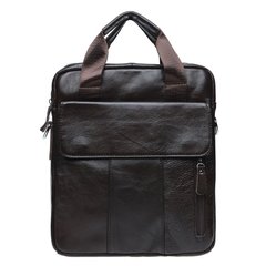 Мужская кожаная сумка Borsa Leather K18863-brown