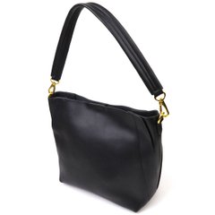 Деловая женская сумка из натуральной кожи 22109 Vintage Черная