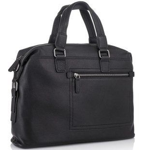 Мужская деловая кожаная сумка Tiding Bag SM8-002A Черный