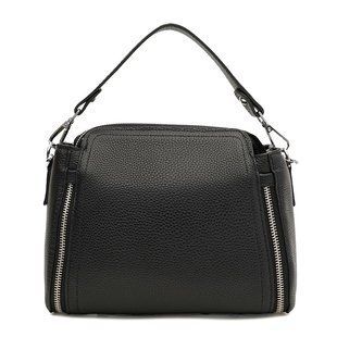 Сумка шкіряна жіноча Borsa Leather K10018bl-black