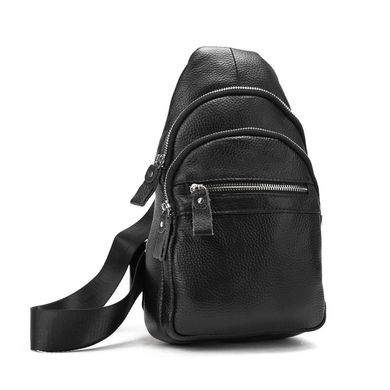 Кожаная сумка слинг Tiding Bag M56-8643A Черный
