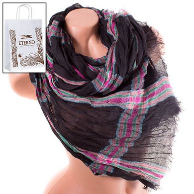 Женский хлопковый шарф ETERNO ES0107-13-1, Черный