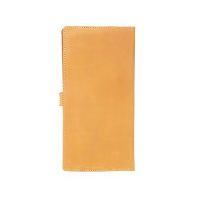 Эргономический кожаный тревел-кейс светло желтого цвета