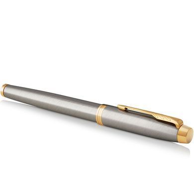 Ручка-роллер Parker IM Brushed Metal GT RB Золотистый 22 222